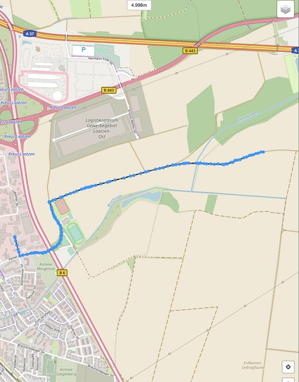 Strecke 5k kl