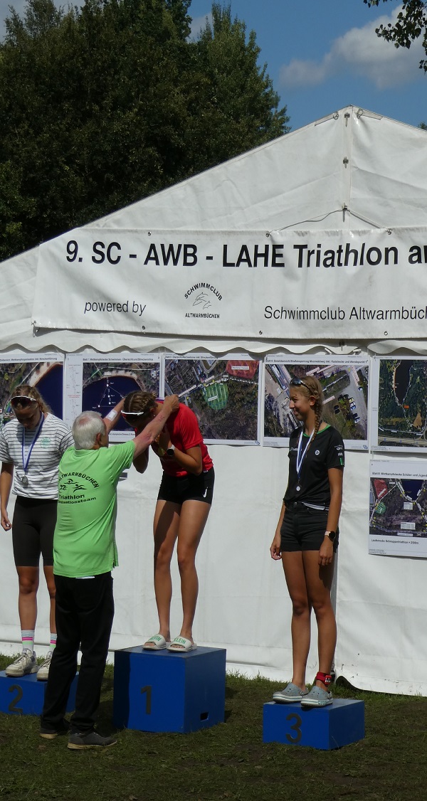 AWB Triathlon Marie Siegerehrung